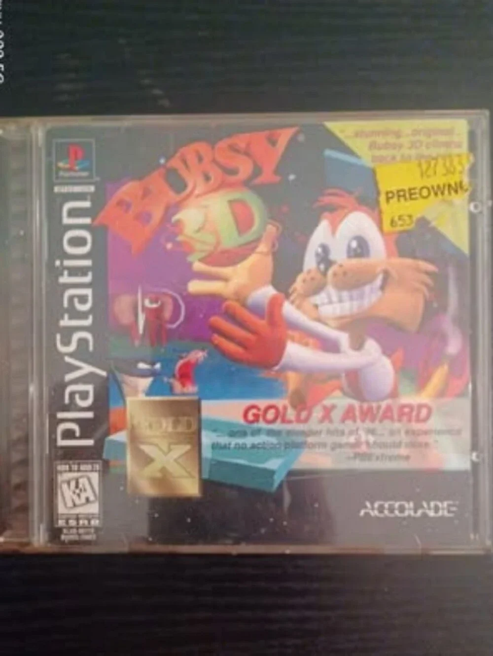 PlayStation Bubsy 3D (Black) by